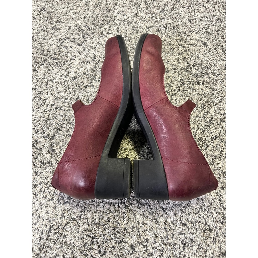 Dansko Burgundy Leather Mary Jane Block Heel Comfort Shoes EU 38 US 7.5-8 - Picture 3 of 10